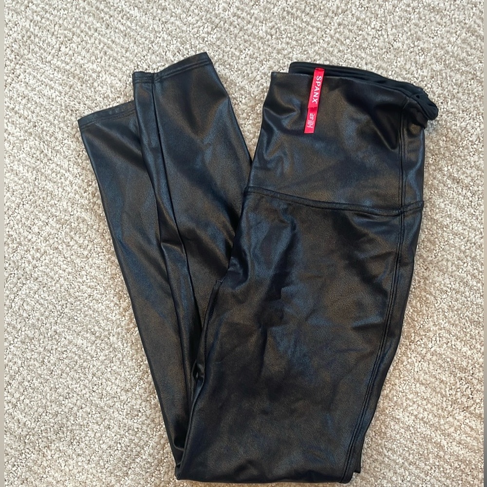 SPANX Faux Leather Leggings